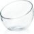 Slant Cut Bowl Glass, Glass Fish Bowl Vase, 6″ Height x 7″ Width Fruit Jar, Candy Dish, Clear Terraium, Flower Centerpiece