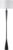Globe Electric 67224 70″ Floor Lamp, Matte Black Finish, White Fabric Shade, Modern Tapered Frame, E26 Base, Contemporary Living Room and Bedroom Lighting