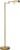 O’Bright Dimmable LED Pharmacy Floor Lamp, 12W LED, Full Range Dimming, 360 Degree Swing Arms, Adjustable Heights, Standing Lamp for Reading, Sewing, and Craft, ETL Listed, Antique Brass (Gold)