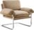 Modway Ansel Performance Velvet Accent Chair in Taupe – Stain-Resistant Velvet Lounge Chair for Living Room, Bedroom – Corner Reading Chair with Arms and Removable Cushions