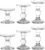 6-Piece Set of Glass Candlestick, Crystal Candlestick Holder Holder and Conical Candle, Christmas Candle Holder Decoration, Family Living Room Wedding Candle Holder (Clear 2sets)