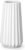 vancasso Ceramic Vase, 7.8 Inch Modern Ribbed Glossy Decorative Vase, Flower vase for Home Decor, Living Room, Bedroom, Office Decor, White