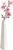 7 Inch Frosted White Ceramic Tapered Tabletop Vase Modern Minimalist Vase for Home Office Decor