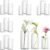 Glass Cylinder Vase Set of 18 for Centerpieces, 4,4.7,6 inch Tall Clear Vase Floating Candle Holder for Wedding Table Home Décor and Party