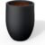 Kante 11.8″ Concrete Planter, Compact Plant Pot with Drainage Hole & Rubber Plug – Breathable Handmade Cement Container for Desk, Windowsill, Indoor Outdoor