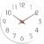 Mosewa Wall Clock Battery Operated 8 Inch White Silent Non Ticking Simple Minimalist Wooden Decorative for Kitchen Bathroom Bedroom Living Room Office
