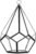 WGV Hanging Geometric Planter Terrarium Width 5.5″ Height 8″ Clear Glass Black Frame DIY Succulent air Plant Miniature Fairy Garden Windowsill Decor Teardrop 1 Piece