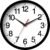 Rohioue Wall Clock Modern 8 Inch Battery Operated Silent Non Ticking Small Analog Clock for Living Room Office Home Bedroom Kitchen Bathroom(Black)