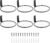 6 Pack 6 Inch Wall Flower Pot Holder Ring Plant Hanger, Metal Planter Hooks Wall Mounted Bracket Heavy Duty for Outdoor Indoor
