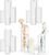 TBWIND 16 Pack Glass Cylinder Vases 4, 6, 8, 10 Inch Tall Clear Flower Vases for Table Centerpieces Wedding Decoration, Hurricane Floating Candle Holder for Party Home Decor
