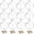 12 Pcs 3.15″/ 8cm Hanging Glass Tealight Holder Globe Plant Terrariums Glass Orbs Air Plants Tea Light Candle Holders Home Decor Indoor Outdoor Garden DIY Gifts (9 Pcs + 3 Pcs)