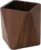 Black Walnut Wooden Pencil Box, Multiple-Use Desk Writing Stationary Organizer Wood Pen Holder Cups Office School Supplies Storage (Prismatic Shape)