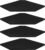Homode Corner Floating Shelves, Corner Shelves Wall Mounted with Cord Hole, 4 Tier Diamond Shape Corner Hanging Shelving for Wall Storage, for Cable Box, TV Cords, Books, Plants, Black