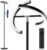 SIBRILLE LED Floor Lamp – Rotatable Standing Lamp with Touch & Remote Control, 3000-6000K, 22W Modern Floor Reading Light, Dimmable Corner Uplighter for Living Room Bedroom Office, Black