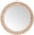 15 Inch Boho Round Hanging Wall Mirror Decorative Rattan Circle Mirrors for Farmhouse, Living Room, Bedroom