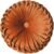 Teieas Round Throw Pillow Velvet Home Decoration Pleated Round Pillow Cushion for Couch Chair Bed Car Orange