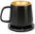 APEKX Warm Cup Coffee Mug Warmer Set – Smart Stable Constant Temperature 131°F, 15W Wireless Charging, 12.8 oz Capacity – Supports USB-C Interface, Automatic Power On/Off Function (4 H). (Black)