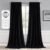 MIULEE 2 Panels Back Tab Blackout Curtains 96 Inch Long for Living Room Bedroom, Halloween Black Rod Pocket/Pinch Pleated Thermal Insulated Room Darkening Light Blocking Floor to Ceiling Curtain/Drape