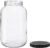North Mountain Supply 1 Gallon Glass Jar Wide Mouth with Black Plastic Lid – USDA, BPA-Free, Made in the USA – for Fermenting, Storing, Canning, and Much More!