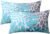 Outdoor Pillows, Pack of 2 12×20 Lumbar Pillows Water Resistant Decorative Throw Pillows for Couch, Sofa and Patio Furniture(Blue)