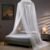 VISATOR Mosquito Net Bed Canopy for Girls,King Canopy Bed Curtains Queen Size from Ceiling,Dome Mosquito Netting Bed Tent Twin Girls Canopy Bed Decor for Baby Crib,Kid Bed and Adult Beds (White Dome)