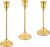 3PCS Candlestick Holders, Taper Candle Holder for Candlesticks, Metal Taper Candle Holders Glaceful Decor Set for Wedding Centerpieces, Christmas, Birthday Party, Holiday Dinning Table Décor