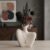 Ceramic Vase, Human Body Vase for Home Decor, Modern Minimalist Boho White Vase for Living Rooms, Bedrooms, Shelves, Dining Tables, Bathrooms, and Offices (White)