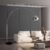 Floor Lamps for Living Room,80″ Arc Floor Lamp,with Dimmer Adjustable Brightness,Modern Floor Lamp for Bedroom,Dining Rooms,Office,Corner Lamp with Chrome Bell Shaped Lampshade