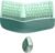 Ergonomic Wireless Keyboard and Mouse Combo with Wrist Rest, Curved Split Keys Clicky 84-Key Membrane Keyboard 6-Key Vertical Mouse Set for Win/Mac/PC/Laptop, AAA Batteries, Mint Green