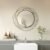 ironsmithn Round Wall Mirror, Black Metal Frame Mirror with Orbital Design, Rounded Hanging Mirrors Decorative, Circle Mirrors for Bathroom Vanity Living Room Bedroom, 26.8″ x26.8″