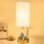 Dreamholder Touch Control USB Table Lamp, Upgraded 3-Way Dimmable Bedside Desk Lamp with USB C & A Charging Ports and AC Outlet, Nightstand Lamp for Bedroom, Dimmable Bulb Included, Gold
