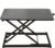 Standing Desk Converter Height Adjustable,Keyboard Riser for Stand Up Desk Riser, Easy Lift Height Converter Computer Workstations Home Office Study Room Portable Small Table Black Size 23.6 Inch D