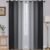SimpleHome Ombre Room Darkening Curtains for Bedroom, Gradient Black to Grey White Light Blocking Thermal Insulated Grommet Window Curtain/Drapes for Living Room,2 Panels, 52×84 inches Length