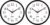 HIPPIH 2 Pack Silent Wall Clock, 10 Inch Non Ticking Quiet Digital Sweep Decorative Battery Operated Wall Clocks for Living Room Bedroom Kitchen School Office Decor, Black