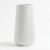 White Ceramic Vase, 8 Inch Flower Vases for Pampas Grass and Dried Flowers, Modern Vase for Living Room Table, Kitchen Shelf, Wedding Centerpiece Decor