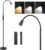 Reading Floor Lamp, 72″ Tall LED Lamp with Flexible Gooseneck, Dimmable Zoomable Spotlight, Adjustable Color Beam Standing Lamp, Touch & Remote Control, Task Craft Bedroom Living Room, Matte Black