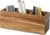 Wood Pens Pencils Holder Cup for Desk Remote Control Holder, Caddy, Organizer, Desktop Storage with 3 Compartments, Makeup Brush Holder, Silverware Caddy for Party, Office Supplies (Acacia)
