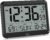 WallarGe Atomic Digital Wall Clock Battery Operated, Self-Setting, Large Display with Temperature, Date, Day of The Week, Silent Wall Mount Digital Clock, 4 Time Zones, DST