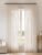Liz Sheer Pinch Pleated Linen Curtains 102 Inches Long – Light Filtering Pleat Curtains for Living Room, Window Curtains for Bedroom, Luxury Pinch Pleated Drapes with Hooks, Natural, 2 Panels Set