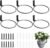 6 Pack 6 Inch Wall Plant Holder,Metal Plant Hanger Indoor,Wall Planters For Indoor Plants,Black