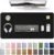 YSAGi Large Extended PU Leather Desk Pad Protector – Non-Slip Waterproof Desk Mat for Office & Home, Easy Clean Mouse Pad & Laptop Writing Blotter 35.4″x17″ Black