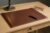 Dacasso Bonded Pad with Side Rails Luxury Leather Desk Blotter for Writing, 30 x 18 (Dark Brown)