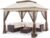 COOS BAY 11×11 Pop Up Gazebo with Mesh Netting, Instant Outdoor Canopy Tent, Water Resistant Shelter with UPF 50+ UV Protection, 121 Sq Ft Coverage, Beige