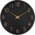 Mosewa Large Wall Clock 16 Inch Black Battery Operated Silent Non Ticking Simple Minimalist Rose Gold Numbers Clock Decorative for Bedroom Living Room Kitchen Home Office