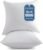 FAVRIQ 18 x 18 Pillow Inserts (Set of 2) – 18 Inch Square Interior Sofa Throw Pillow with 100% Cotton Cover – Decorative Pillow Insert Pair – White Couch Pillow