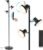 SIBRILLE 36W LED Tree Floor Lamp, Modern Dimmable Standing Lamp with Remote & Touch Control, 4 Color Temperatures, 3 Rotatable LED Light Floor Lamps for Living Room, Bedroom, Office