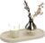 Koville Italian Travertine Tray, 12″x6″ Vanity Decorative Marble Tray for Countertop, Catchall Tray for Perfume, Candles, Jewelry Dish Tray