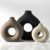 Vanselia Ceramic Vase Home Table Decor – Flower Vases Set of 3 Small Living Room Centerpiece Decorations for Shelf Bedroom Office Kitchen Dining Desk Modern Aesthetic Farmhouse Decorative (Classic)