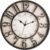 ZOOFOX 12 Inch Retro Wall Clock, Silent Non-Ticking Battery Operated Movement Decorative Round Quartz Wall Clock, Raised 3D Arabic Numeral Clock for Home, Living Room, Kitchen, Office