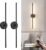 KARTOOSH Removable Battery Operated Wall Sconces with Remote Control 350°Rotate LED Wireless Wall Lights with 3 Color Temperatures & Dimming for Bedroom, Hallway,28.3 Inch (2 Pack)